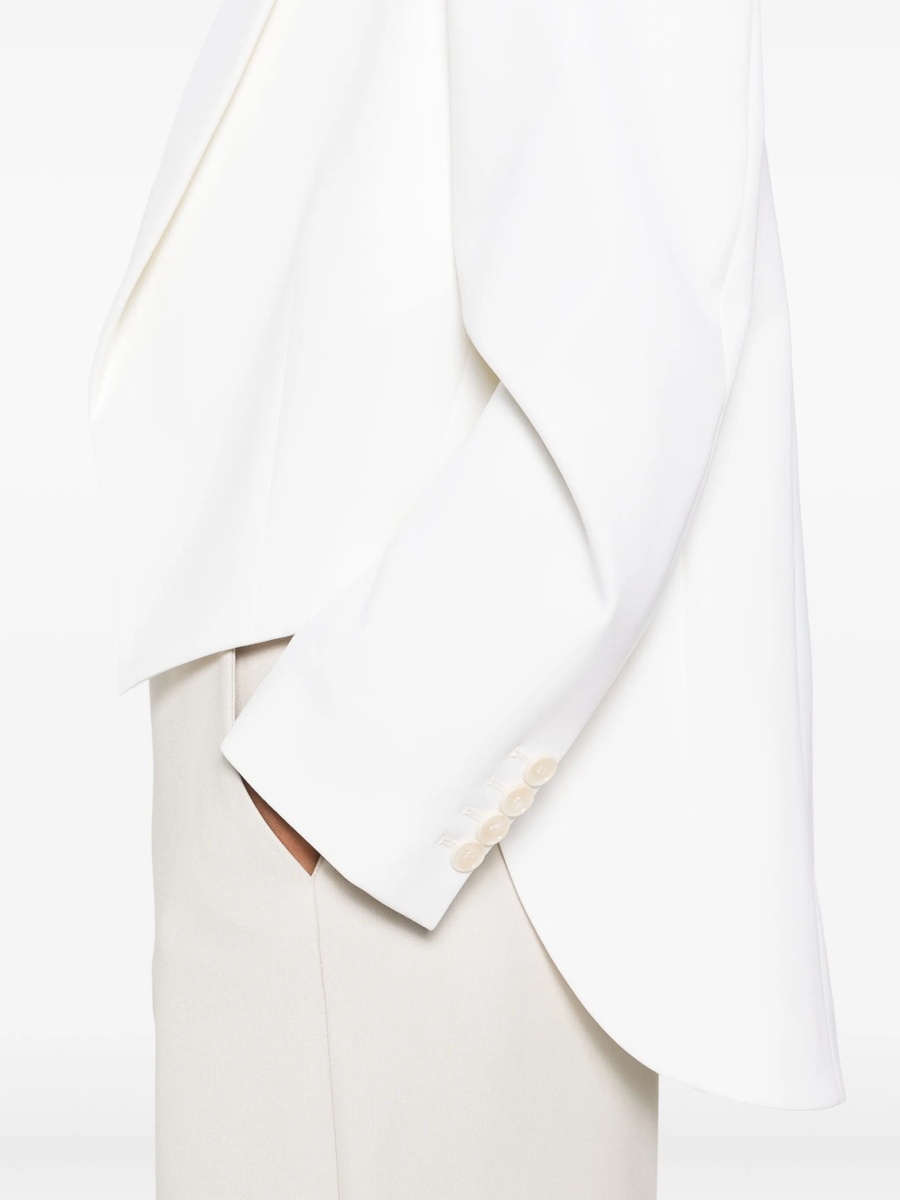 Sacou Stella McCartney neutru din elastan si lana - Img 5