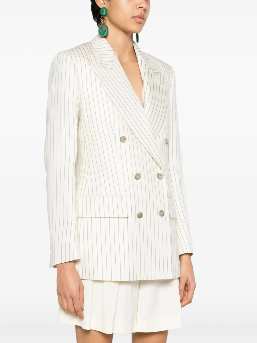 Sacou Tom Ford neutru din lana si matase - Img 3