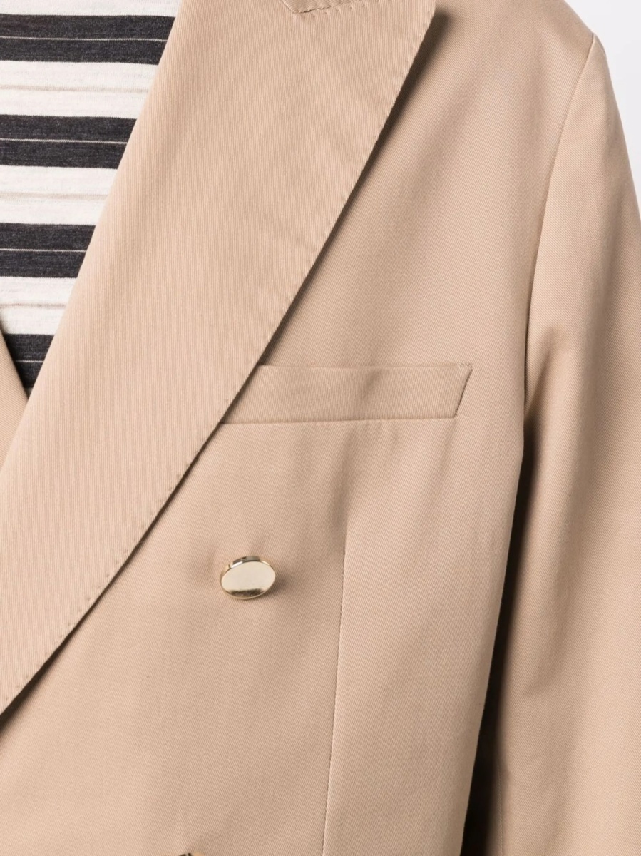 Sacou Tonello neutru din bumbac si spandex/elastan - Img 5
