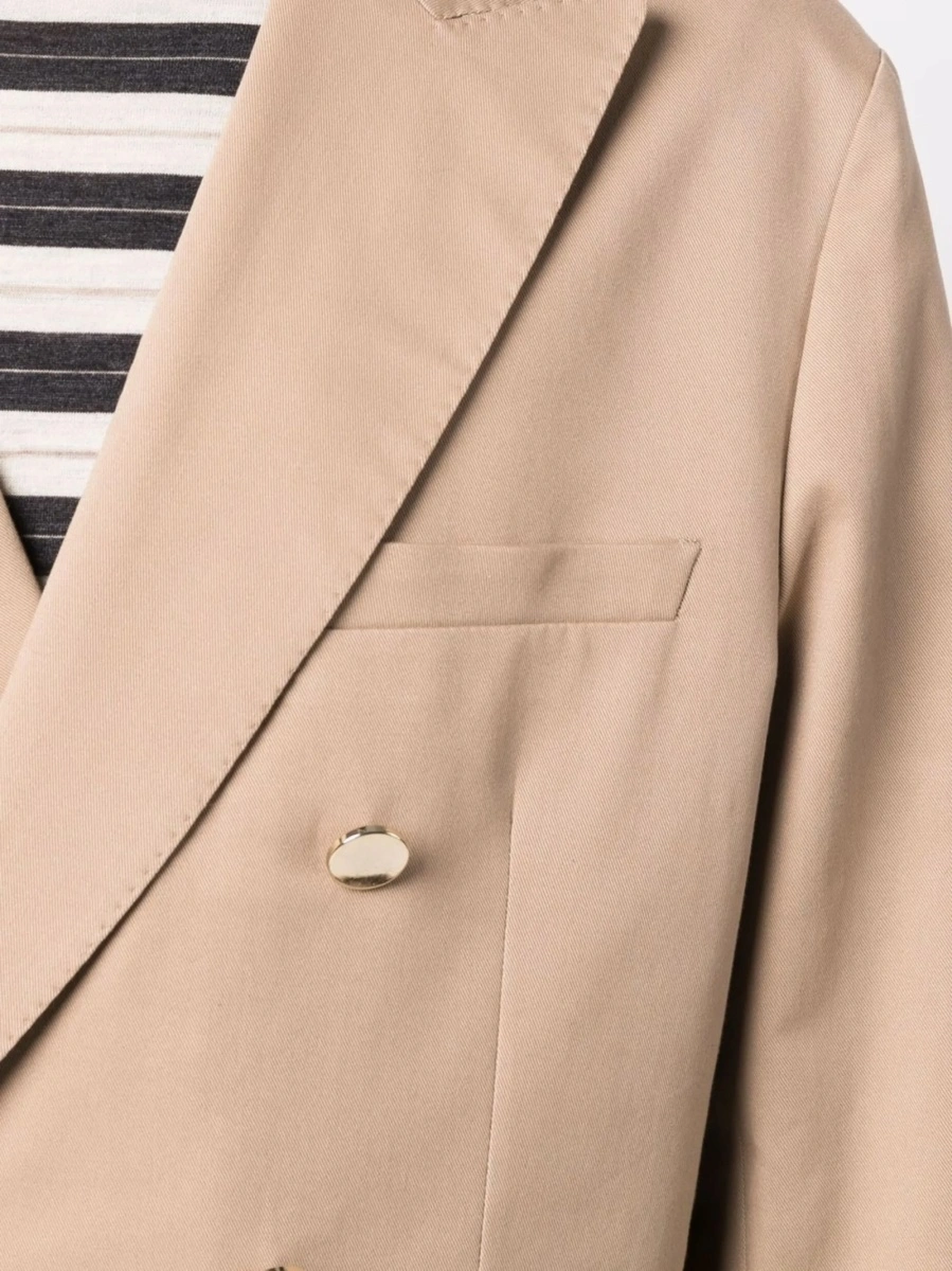 Sacou Tonello neutru din bumbac si spandex/elastan - Img 5