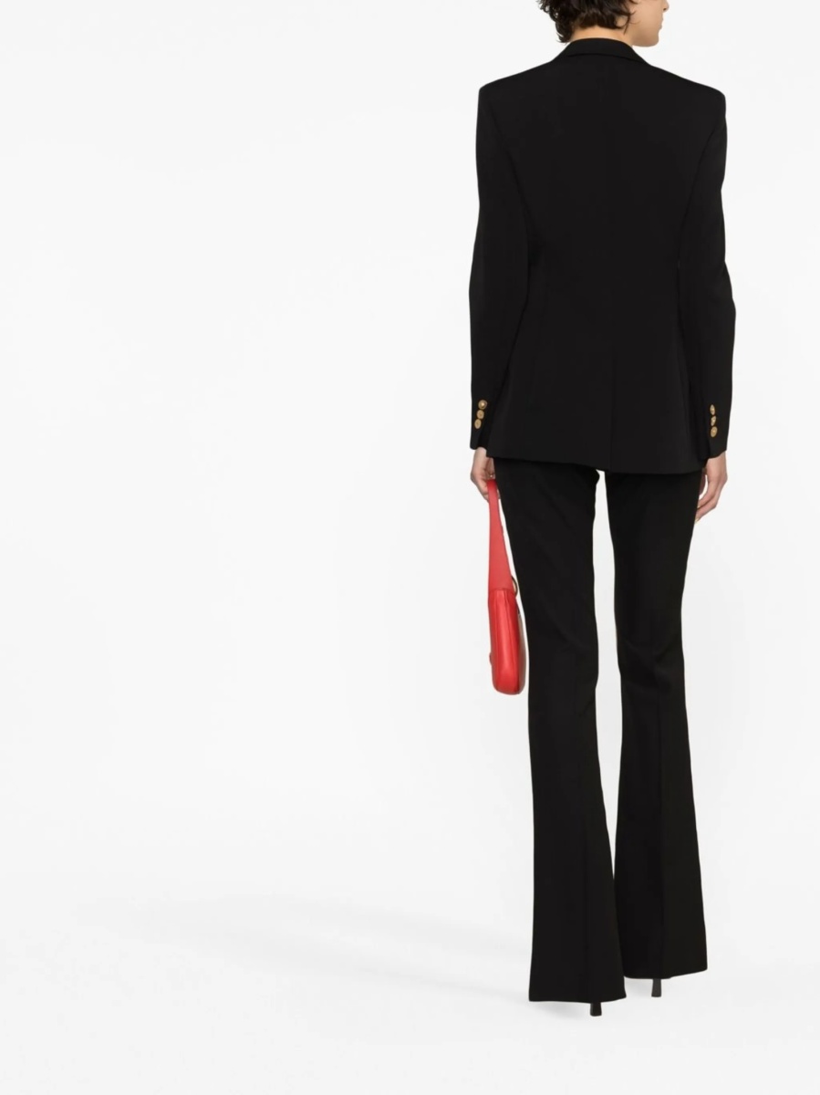Sacou Versace negru din spandex/elastan si lana - Img 4