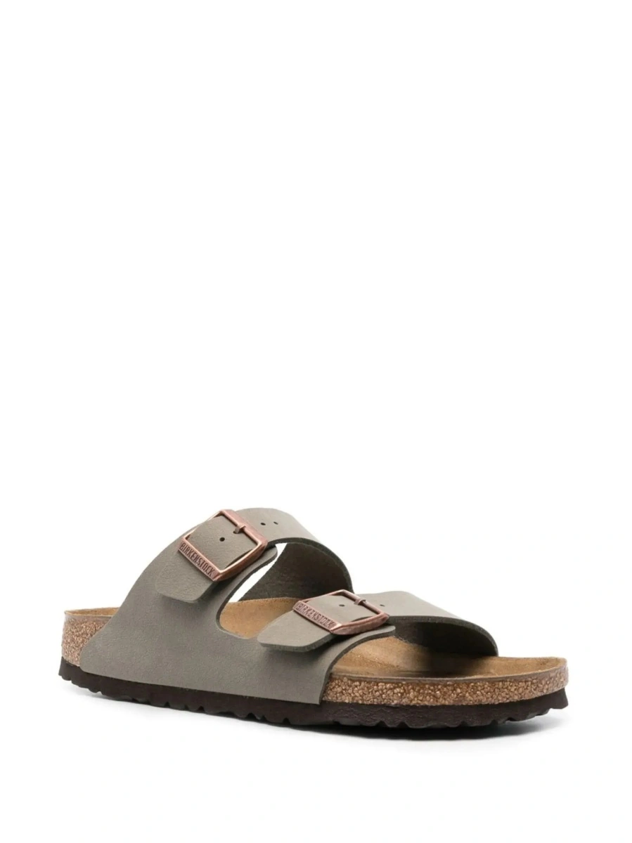 Sandale Birkenstock 'Arizona' gri din piele - Img 5