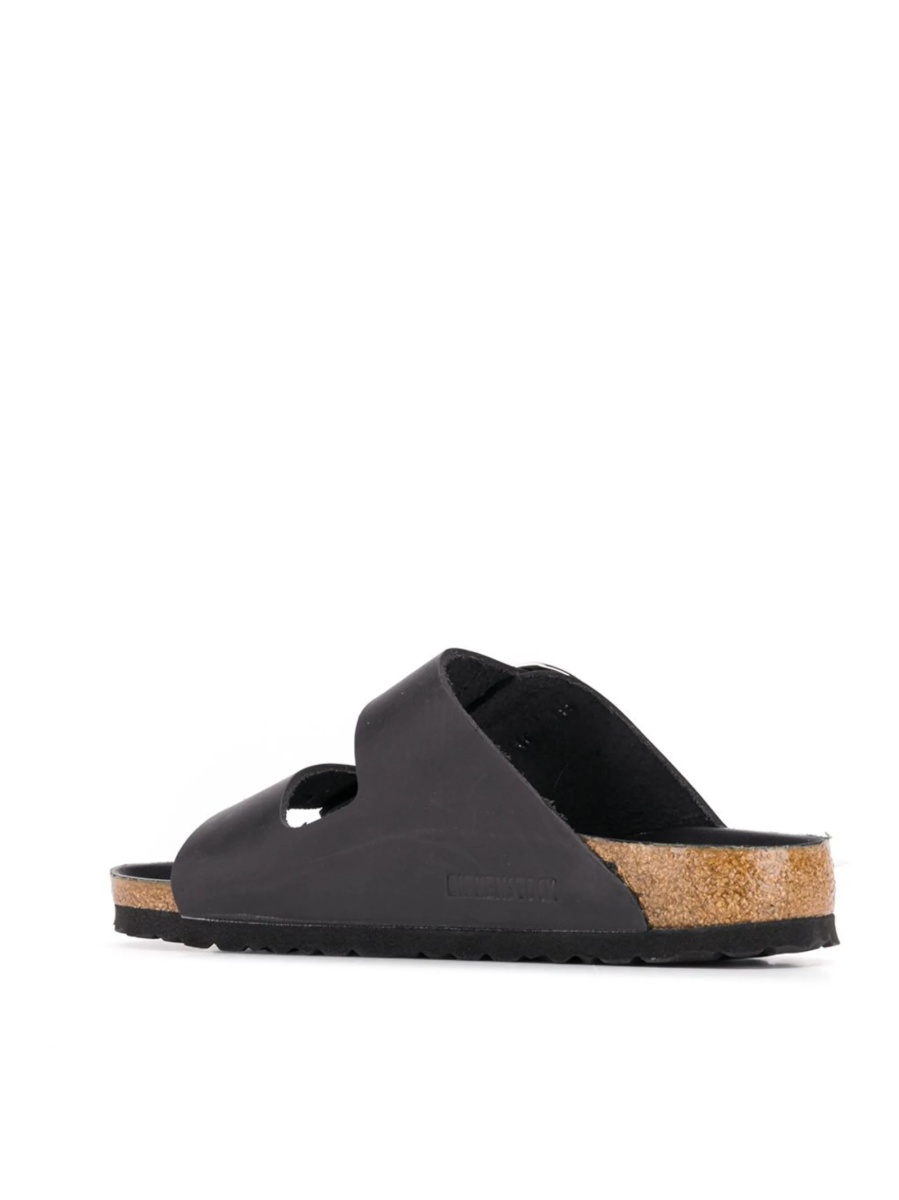 Sandale Birkenstock arizona negre din piele - Img 3