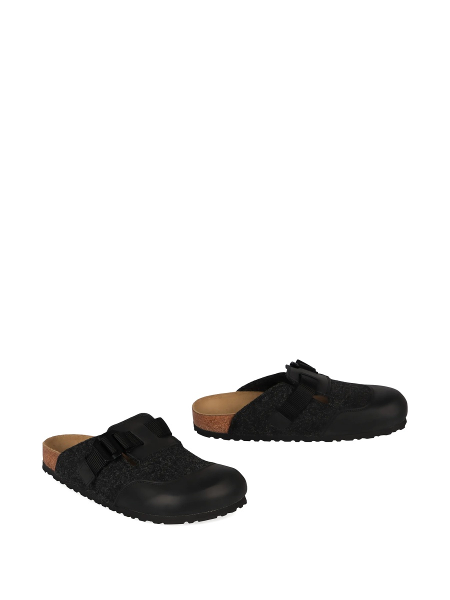 Sandale Birkenstock gri din piele si material textil - Img 2