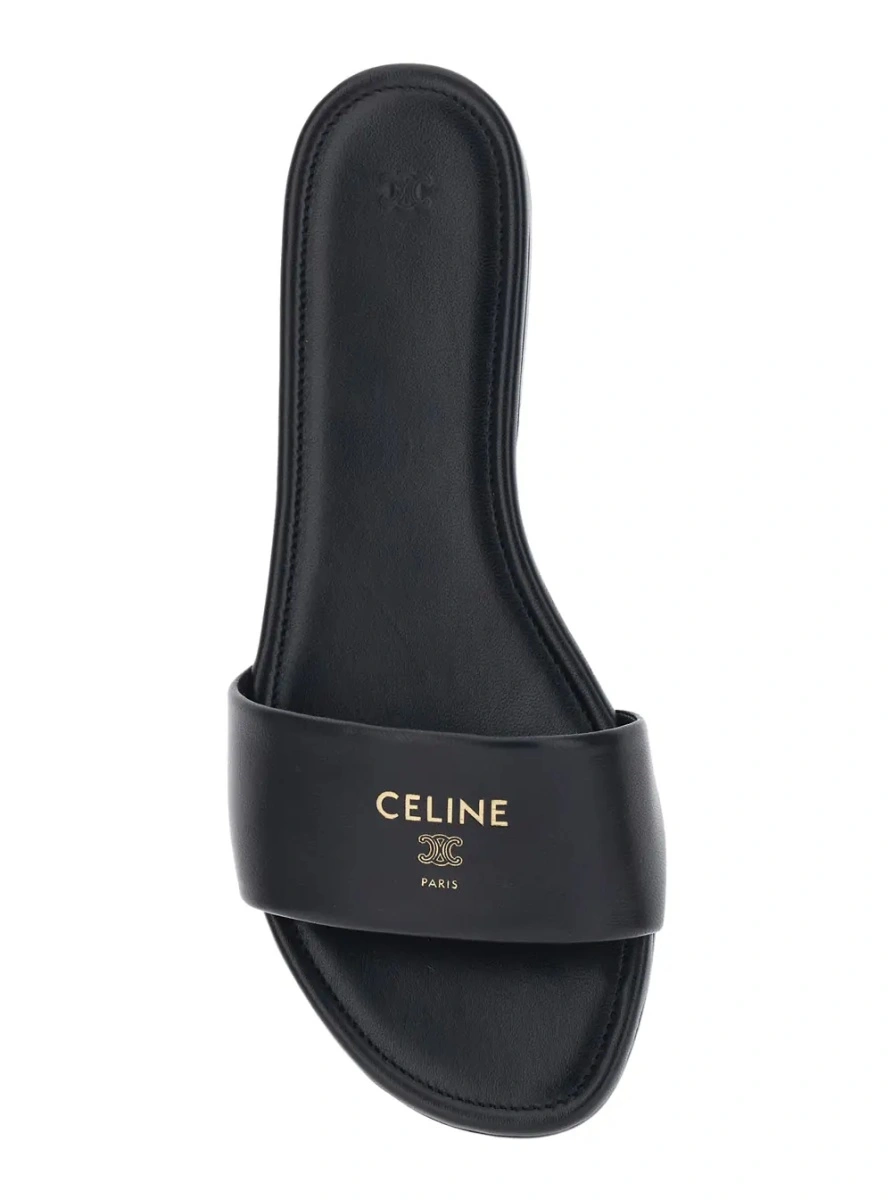 Sandale Céline negre din piele 's Black Leather ' - Img 4