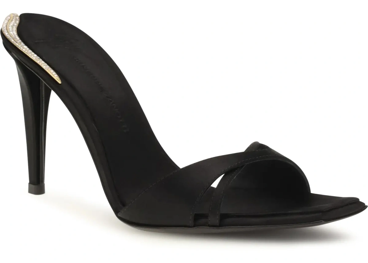 Sandale Giuseppe Zanotti multicolor din satin - Img 2