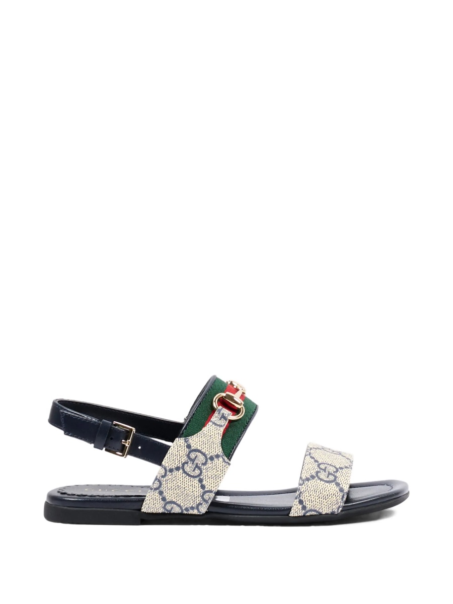 Sandale Gucci albastre din piele - Img 2