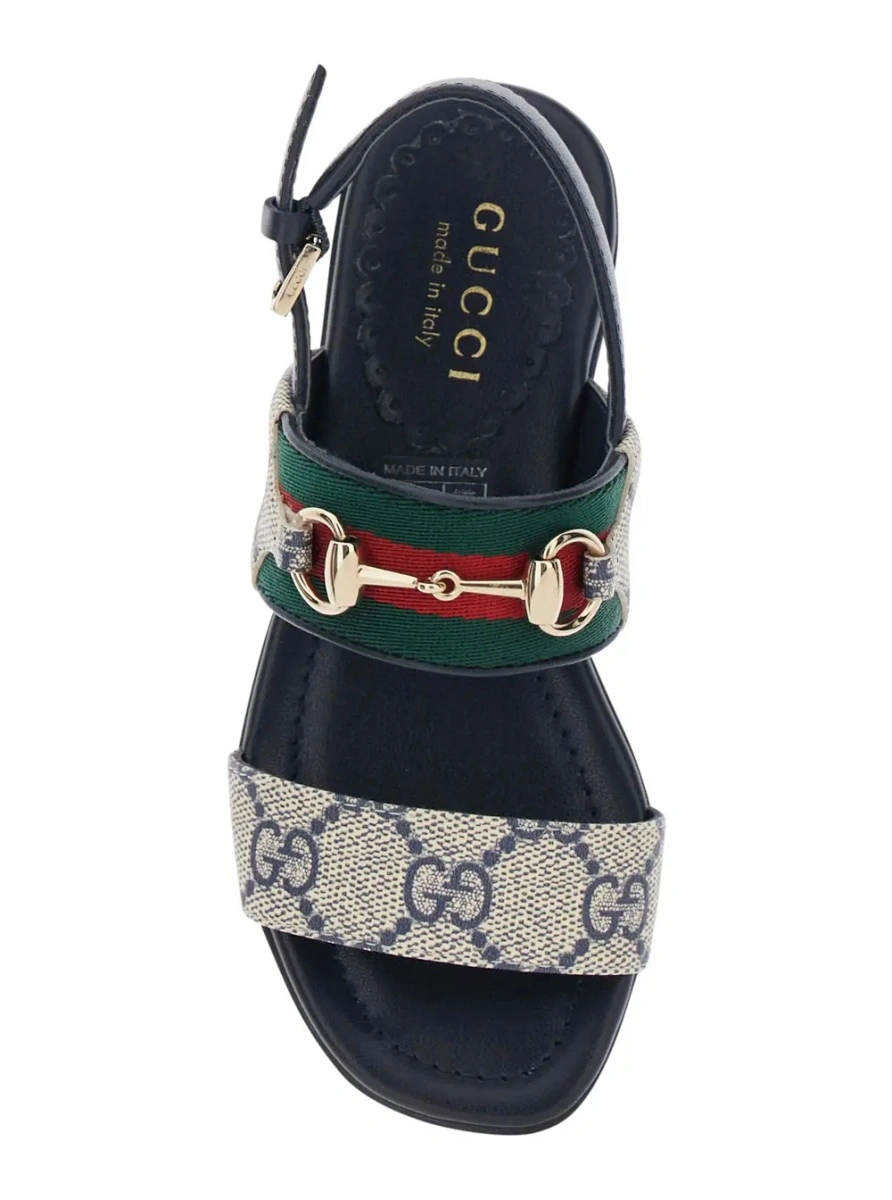 Sandale Gucci albastre din plastic si cauciuc - Img 4