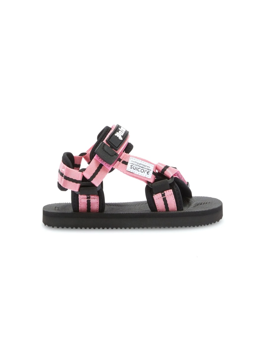 Sandale Palm Angels roz din material textil - Img 2