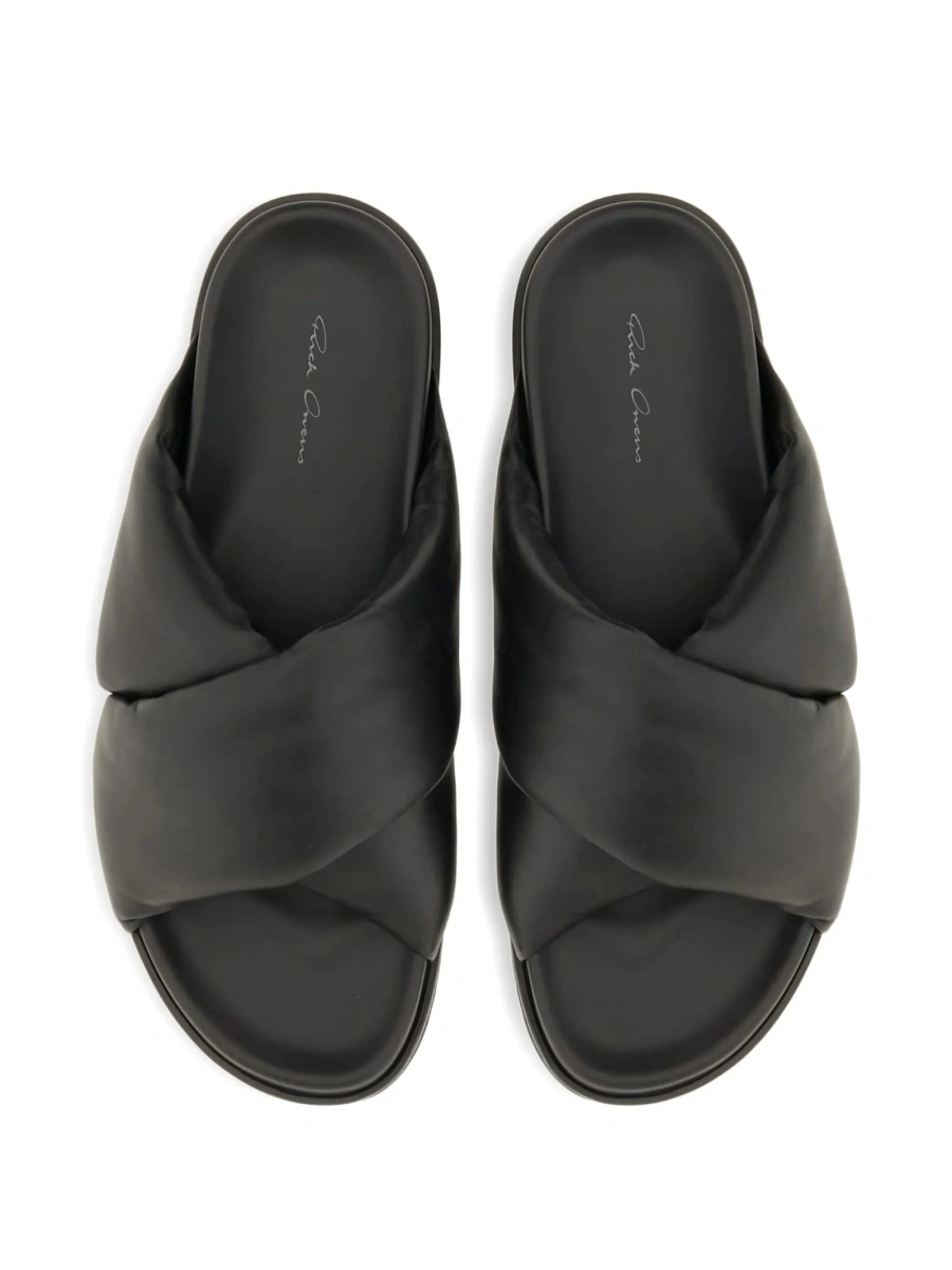 Sandale Rick Owens negre din piele - Img 3