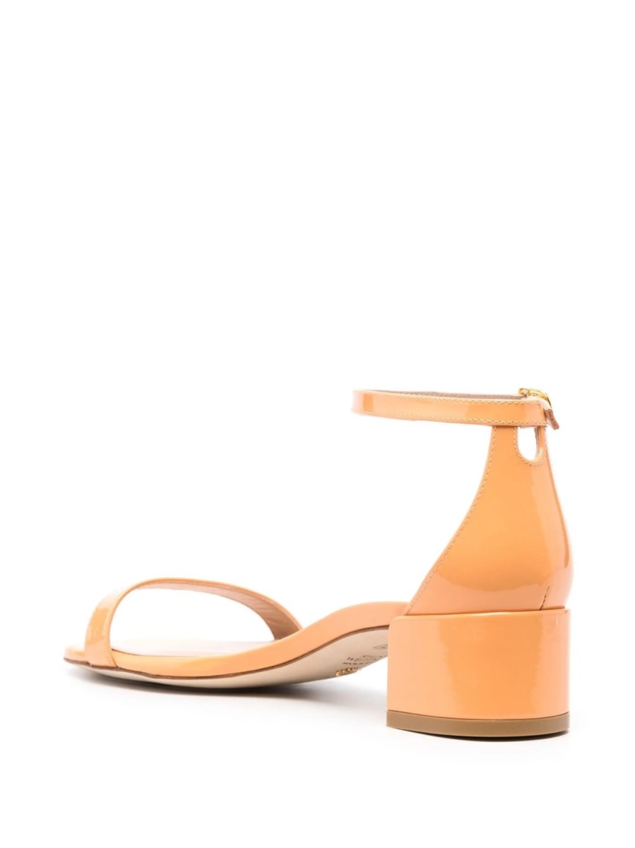 Sandale Stuart Weitzman portocalii din piele - Img 3