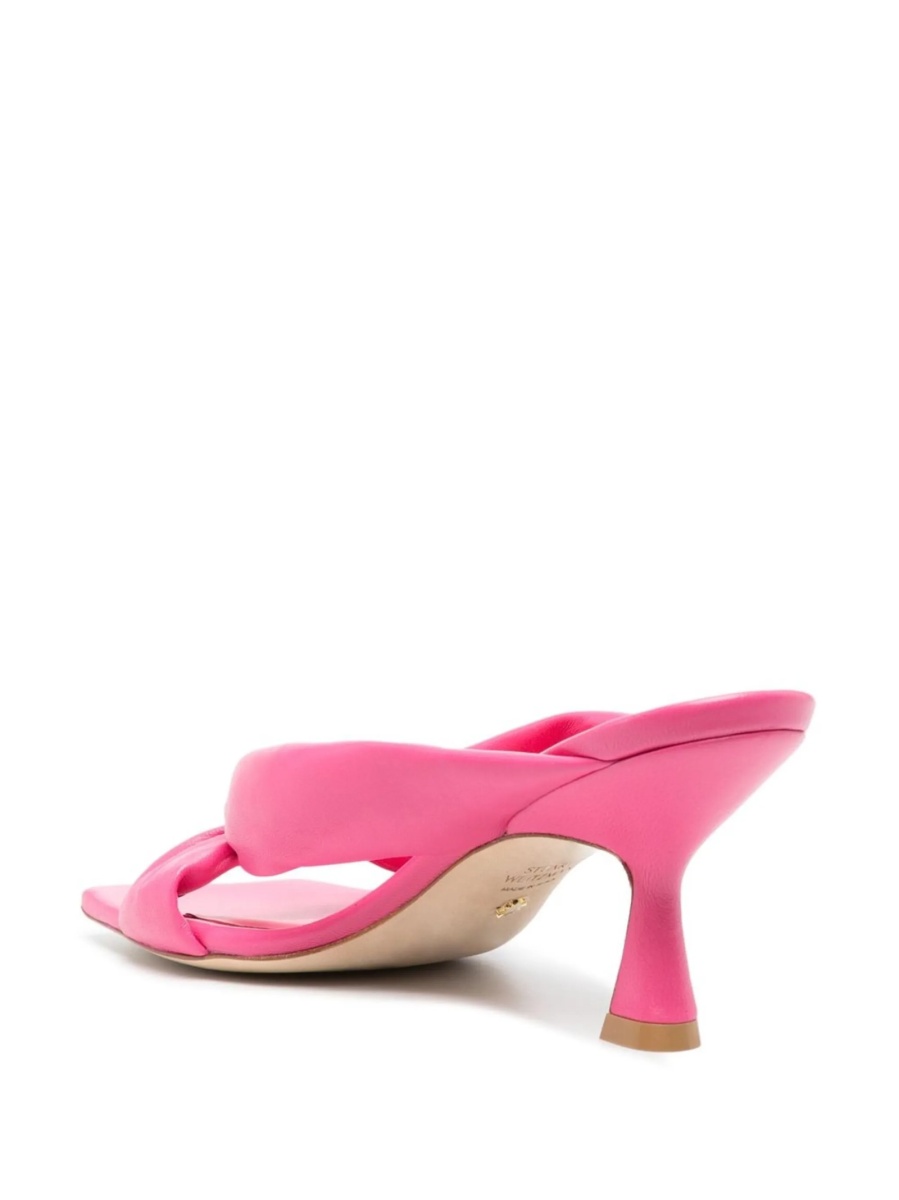 Sandale Stuart Weitzman roz din piele - Img 3
