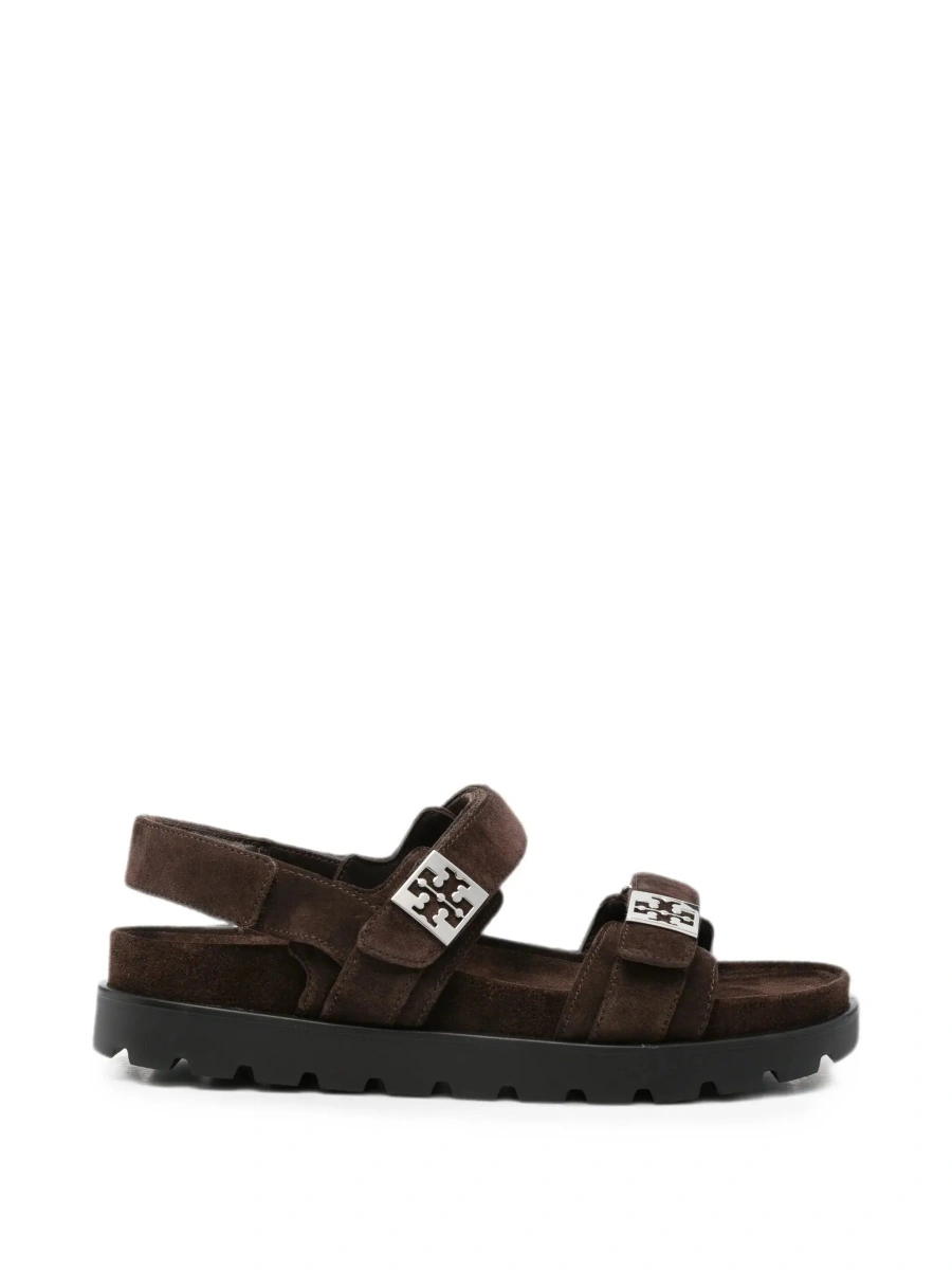 Sandale Tory Burch maro din piele intoarsa - Img 8