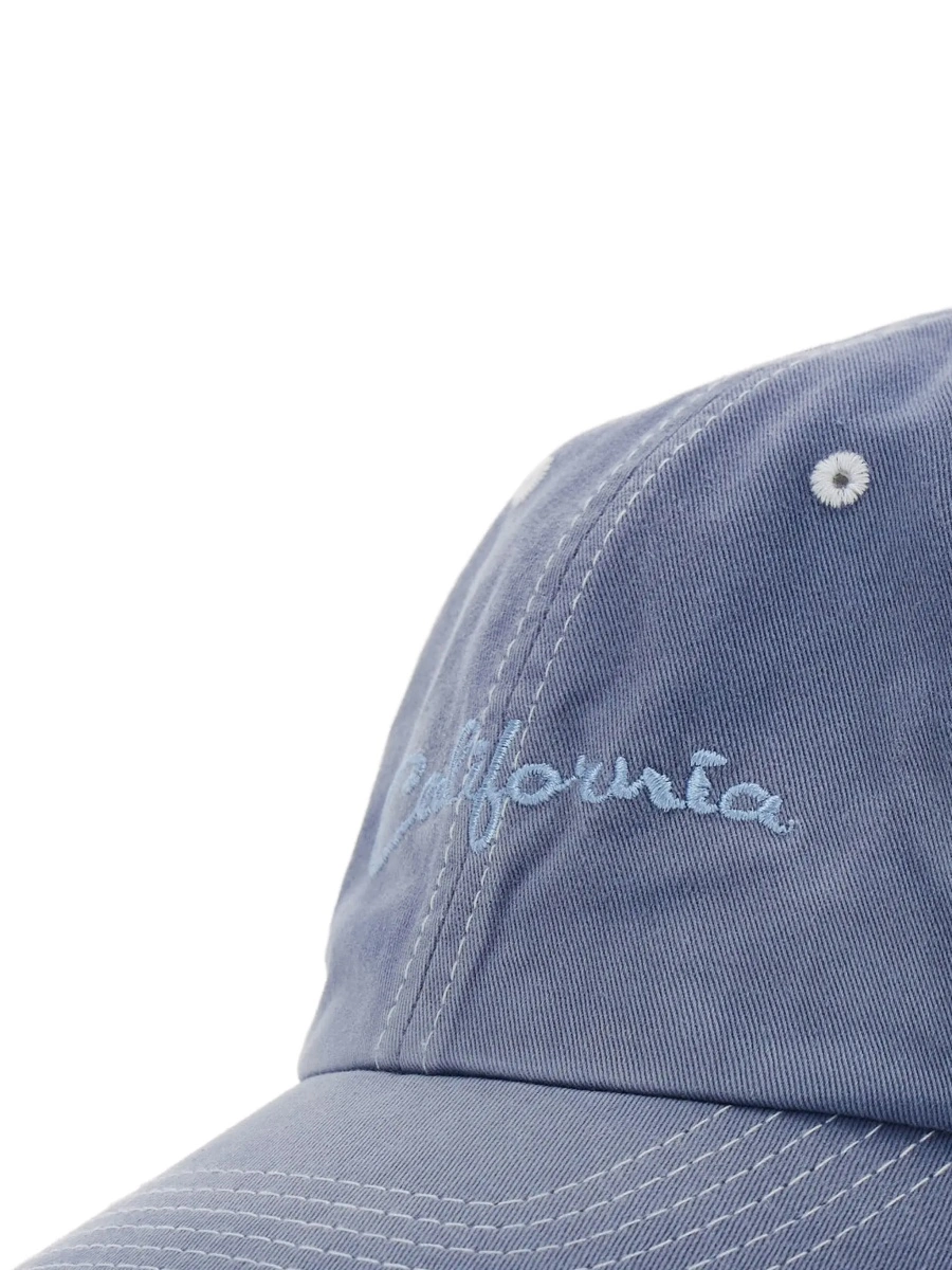 Sapca 'California' Blue Baseball Cap with Front Lettering in Cotton Men - Img 5