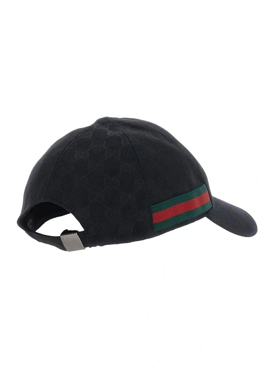 Sapca Gucci neagra din canvas GG - Img 2