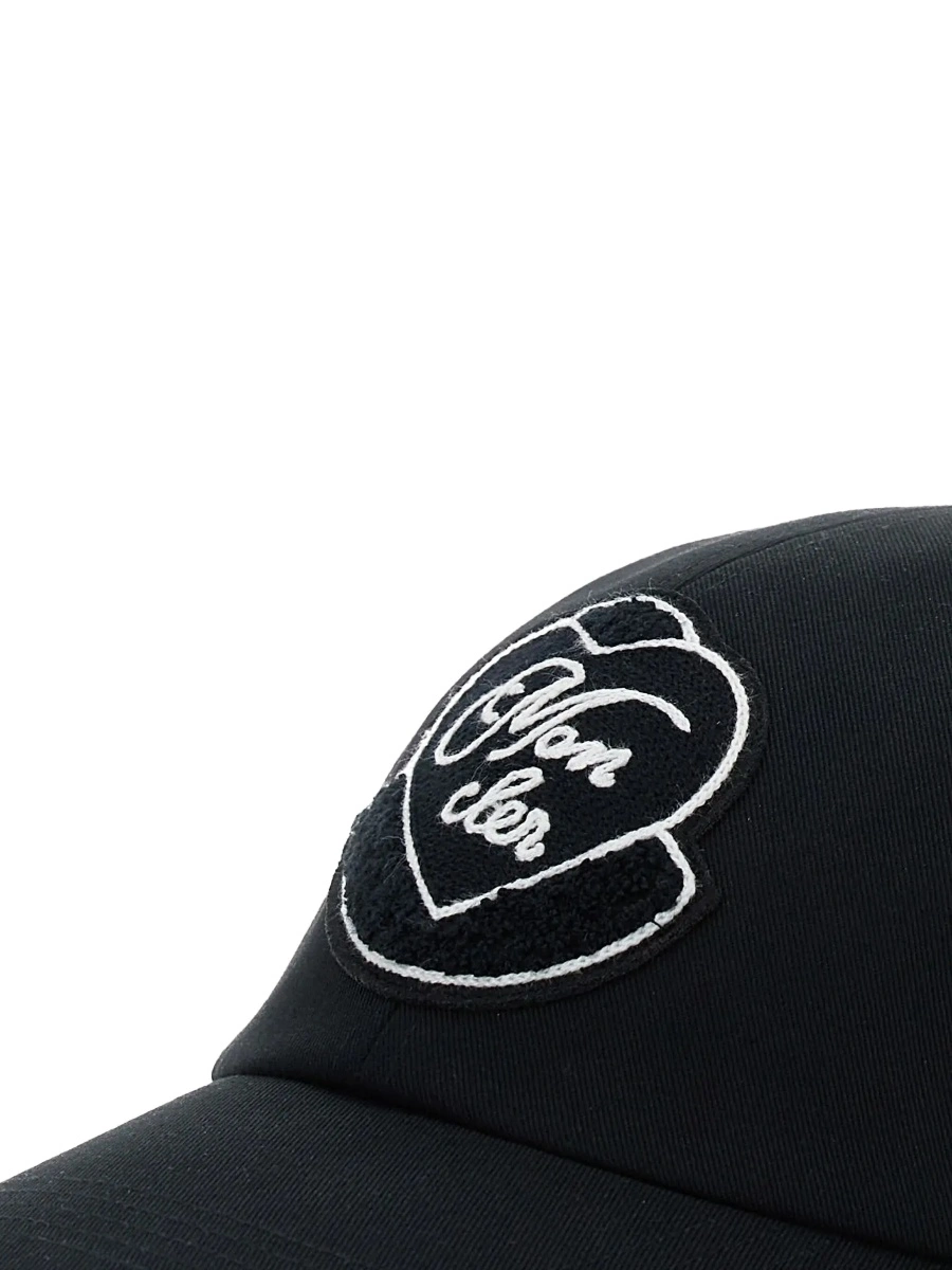 Sapca Moncler neagra din bumbac - Img 5