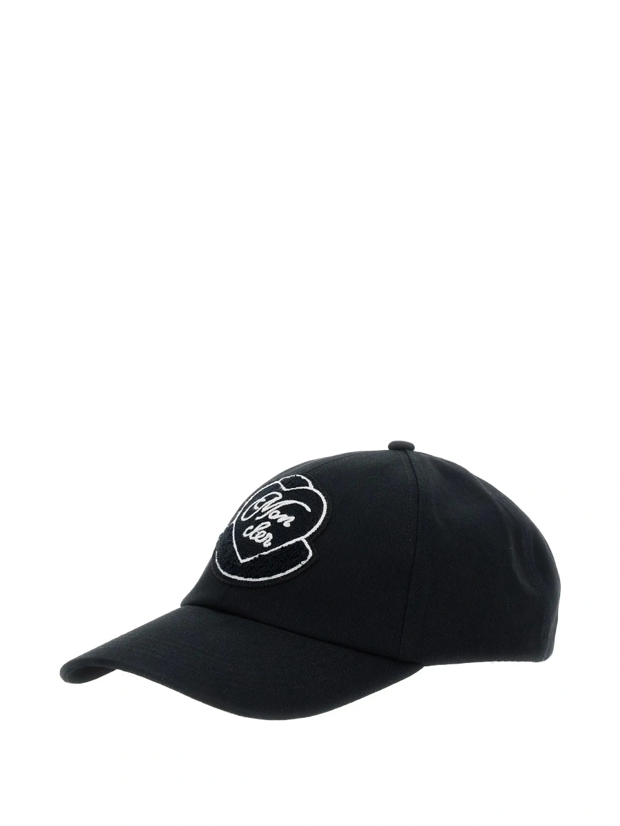 Sapca Moncler neagra din bumbac - Img 6