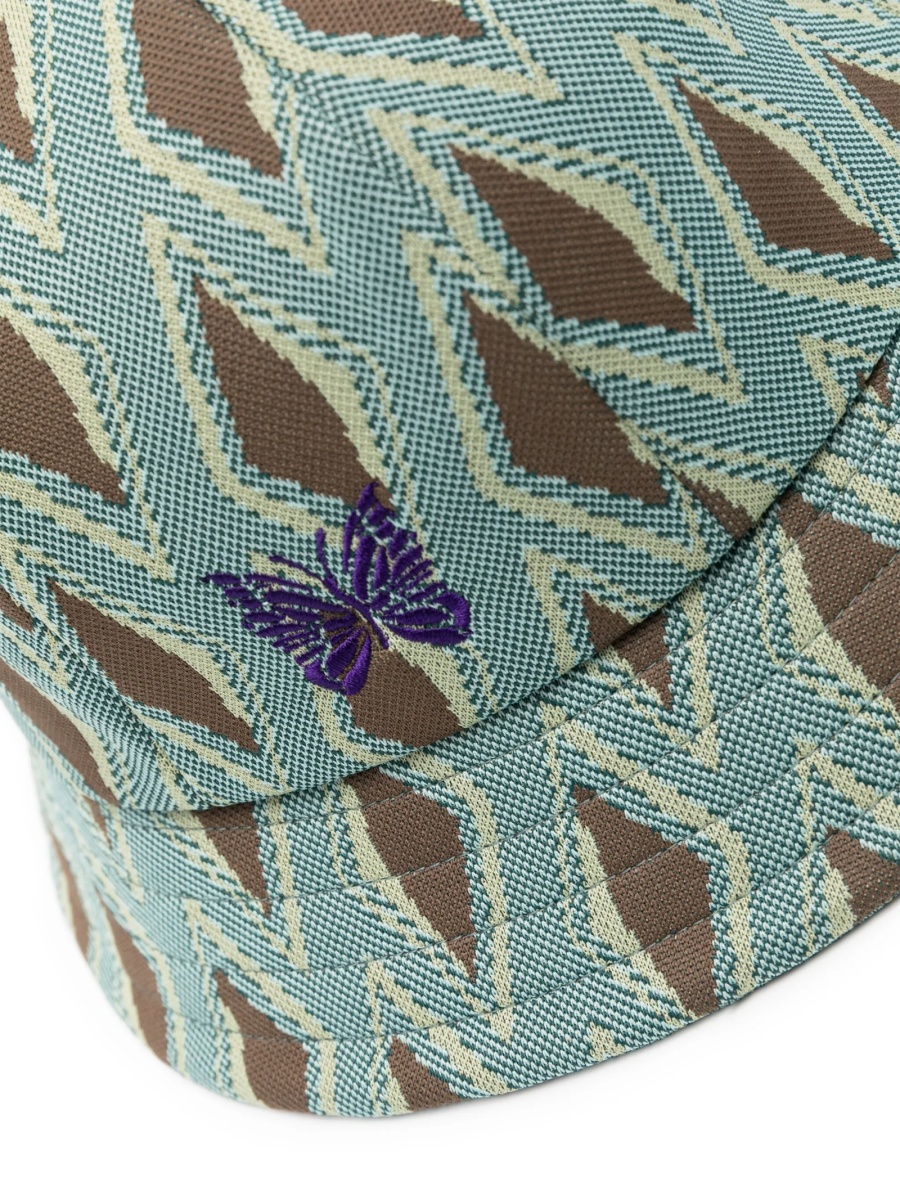 Sapca NEEDLES verde din raion si polyester - Img 2