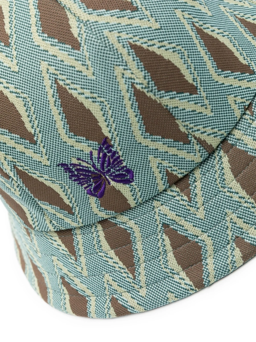 Sapca NEEDLES verde din raion si polyester - Img 2