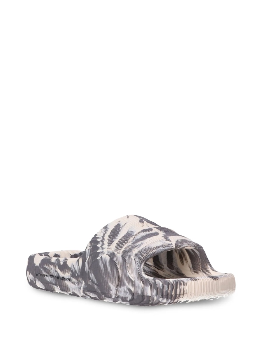 Slapi adidas Originals gri din cauciuc sintetic - Img 2