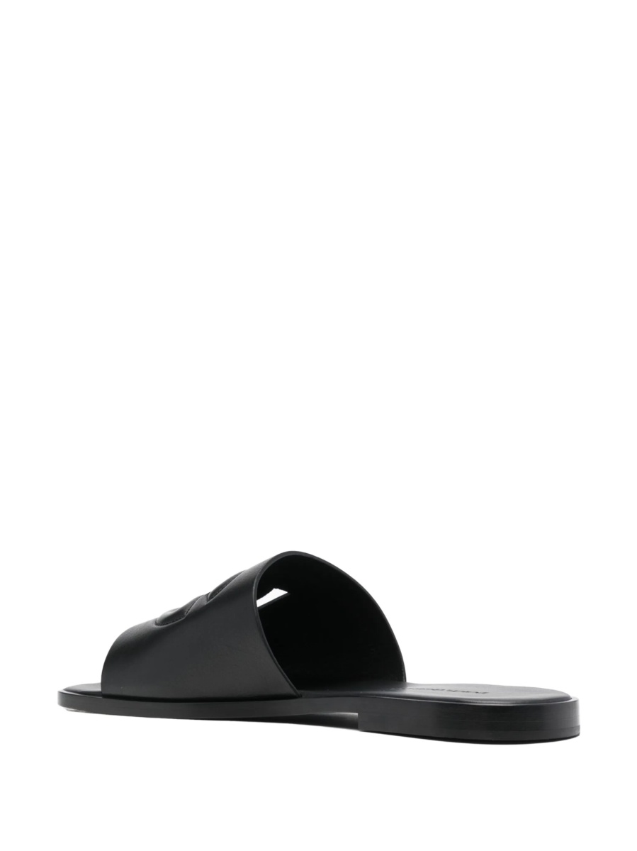 Slapi Dolce &amp; Gabbana negri din piele - Img 3