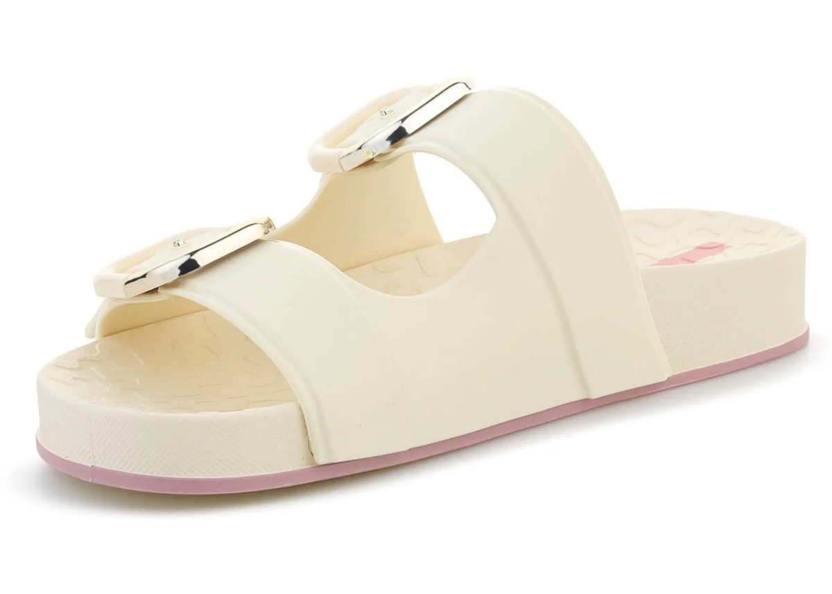 Slapi SHORE SLIDE FEM BEIGE/BEIGE/PINK - Img 3