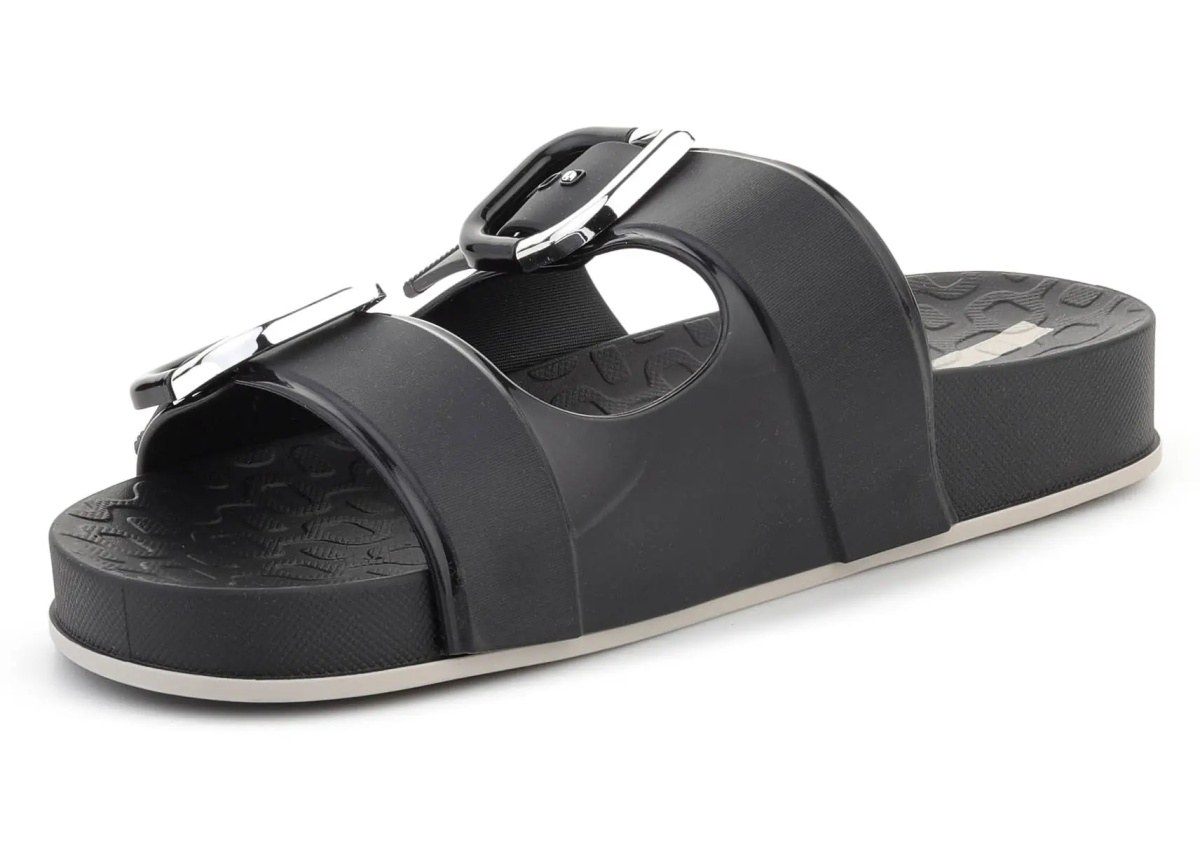 Slapi SHORE SLIDE FEM BLACK/BLACK/BEIGE - Img 3