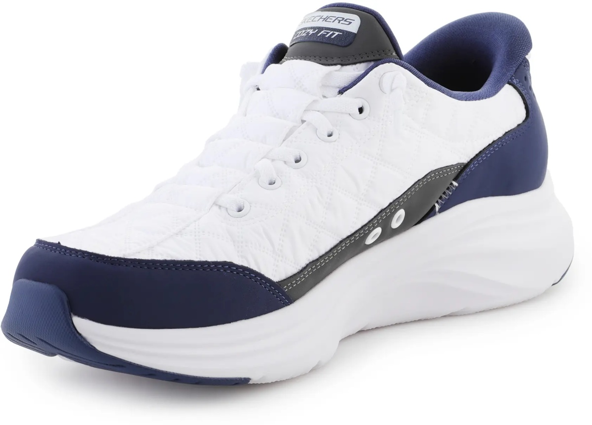 Slip-ins: Contour Foam - Cozy Fit White/Navy - Img 3