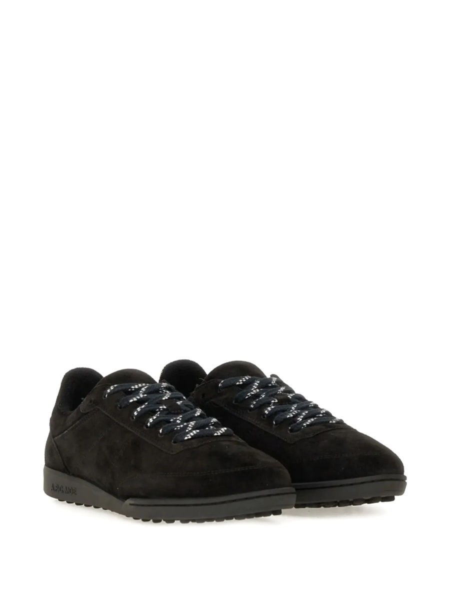 Sneakers A.P.C. negri din piele intoarsa - Img 2