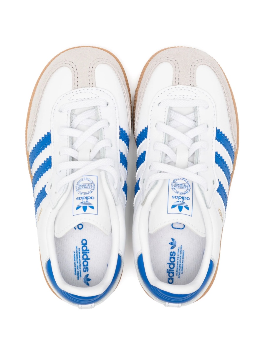 Sneakers adidas Originals albi din piele - Img 3