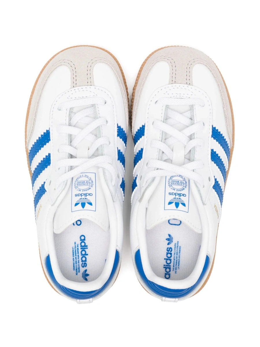 Sneakers adidas Originals albi din piele - Img 3