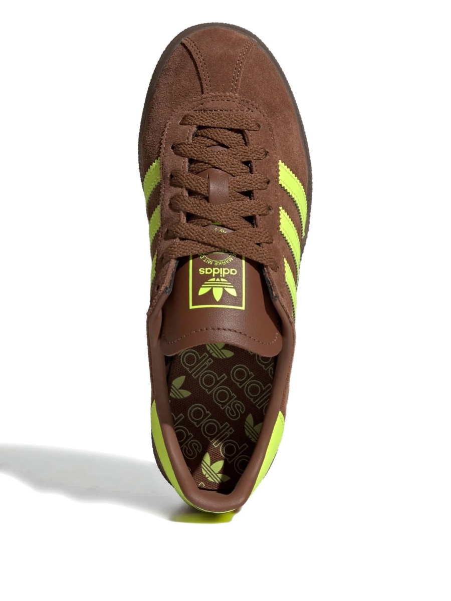 Sneakers adidas Originals maro din piele intoarsa - Img 3
