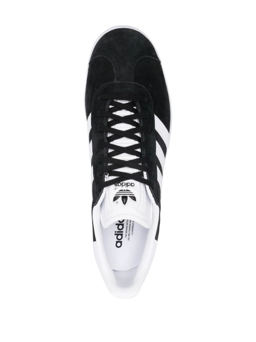 Sneakers adidas Originals negri din piele intoarsa - Img 4