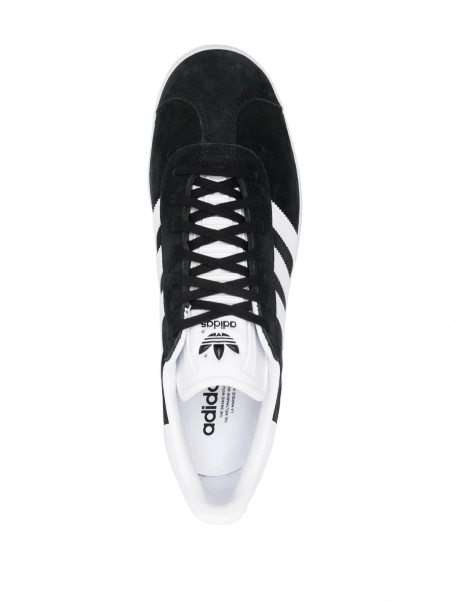 Sneakers adidas Originals negri din piele intoarsa - Img 4