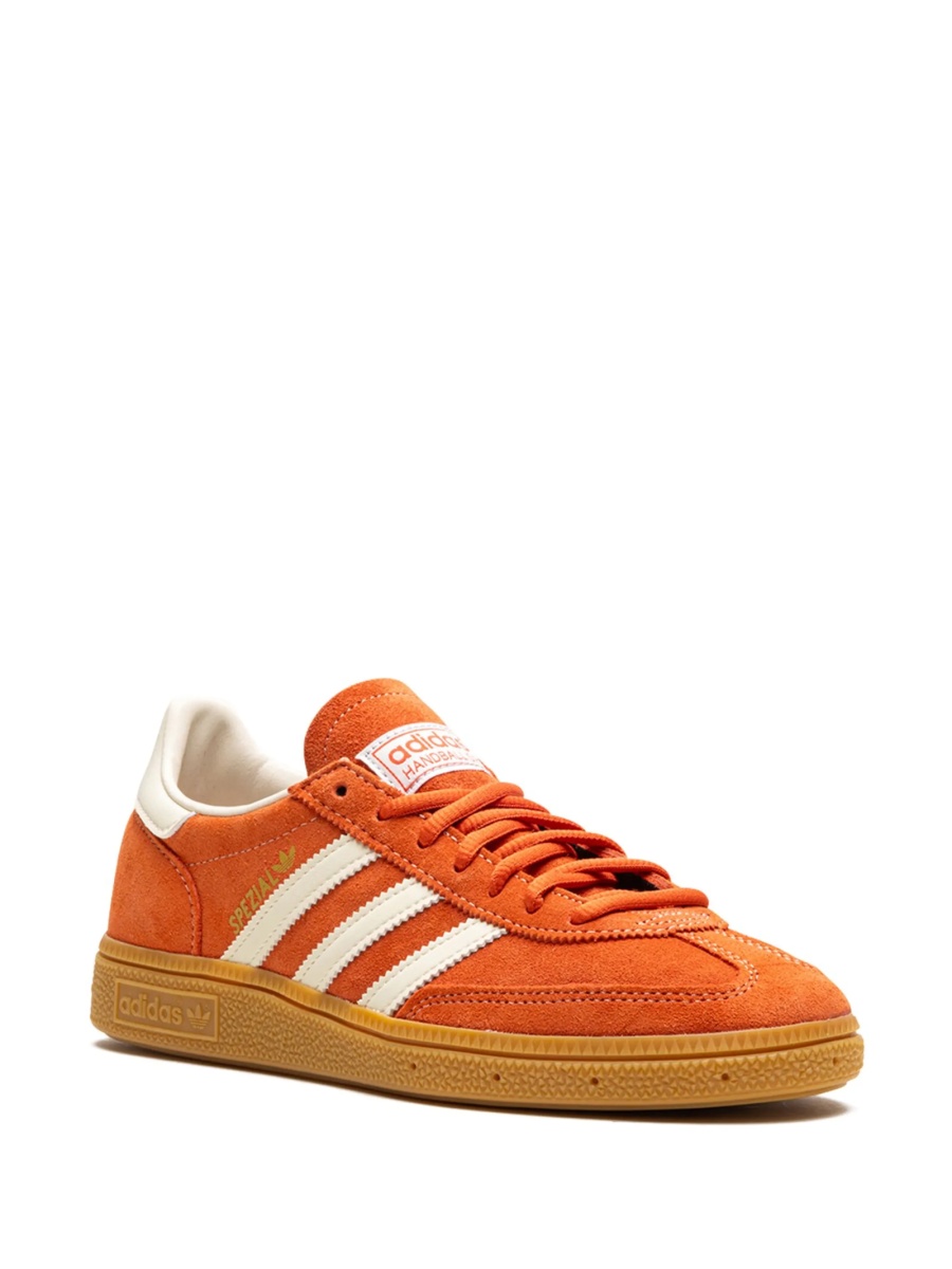 Sneakers adidas Originals portocalii din piele intoarsa - Img 2