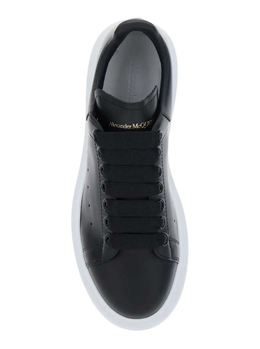 Sneakers Alexander McQueen negri din piele 'Alexander McQueen' - Img 4