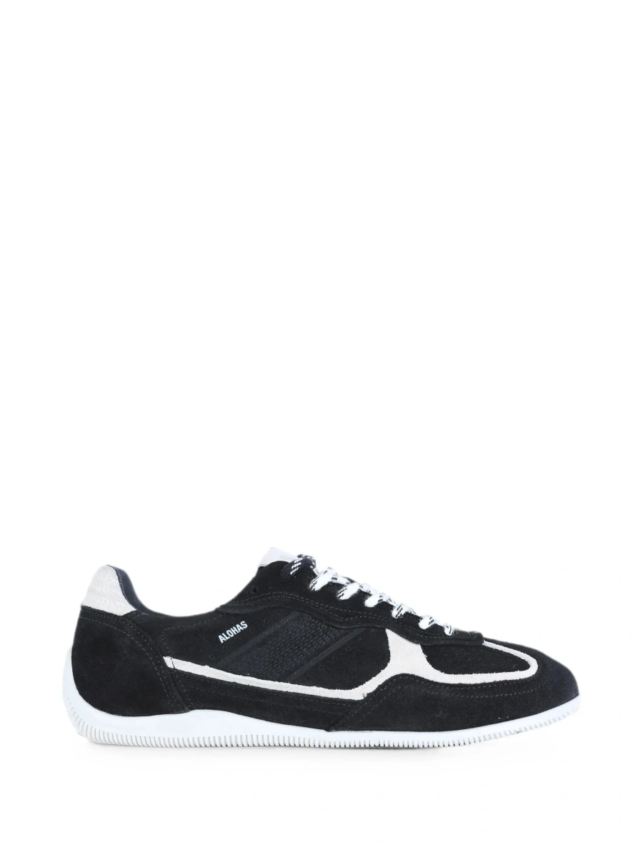 Sneakers Alohas negri din piele intoarsa - Img 8
