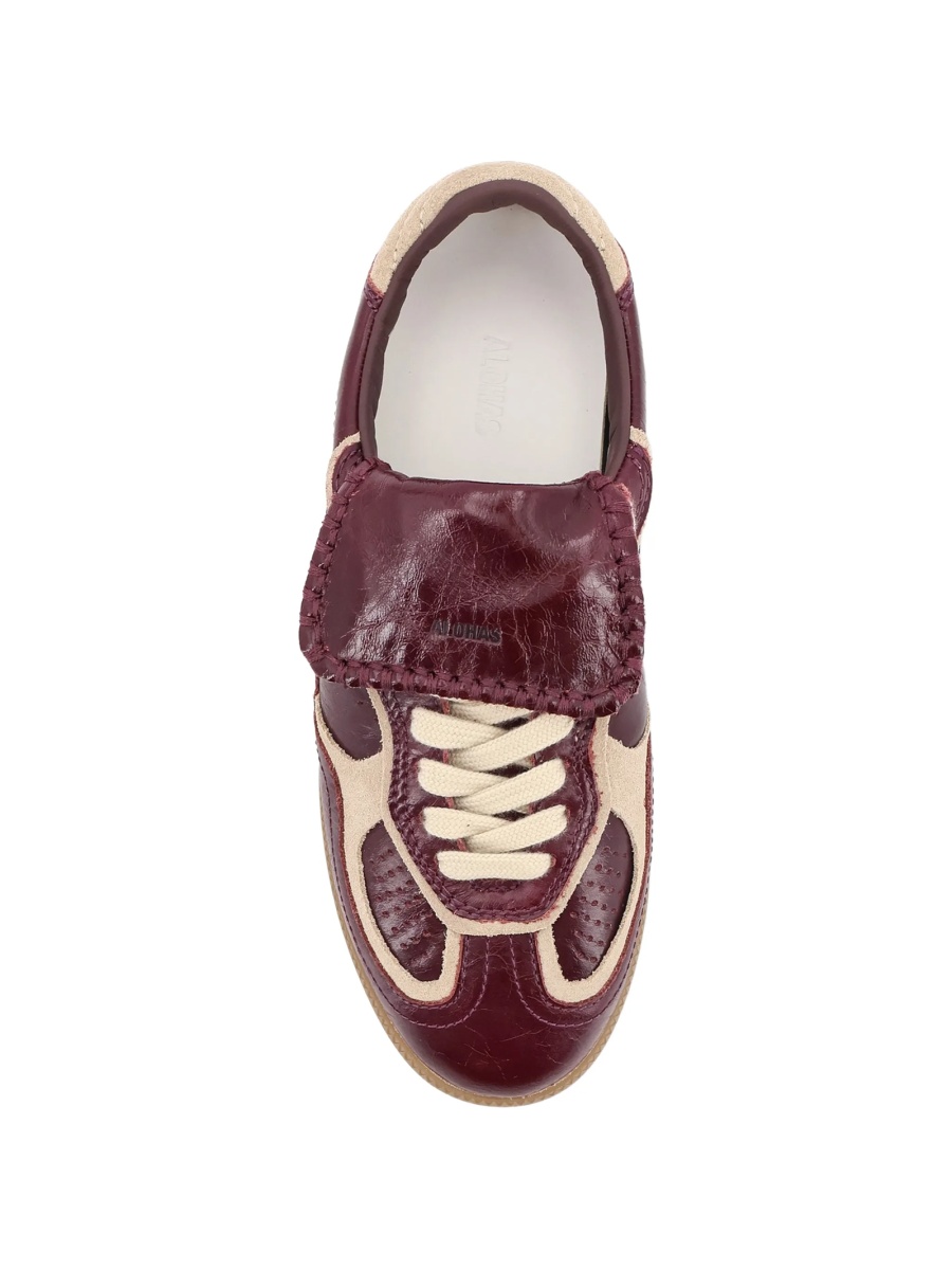 Sneakers Alohas violet din piele - Img 4