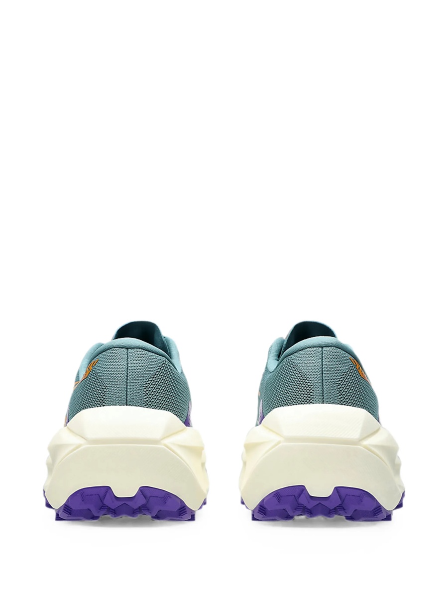 Sneakers ASICS albastri din material textil - Img 4