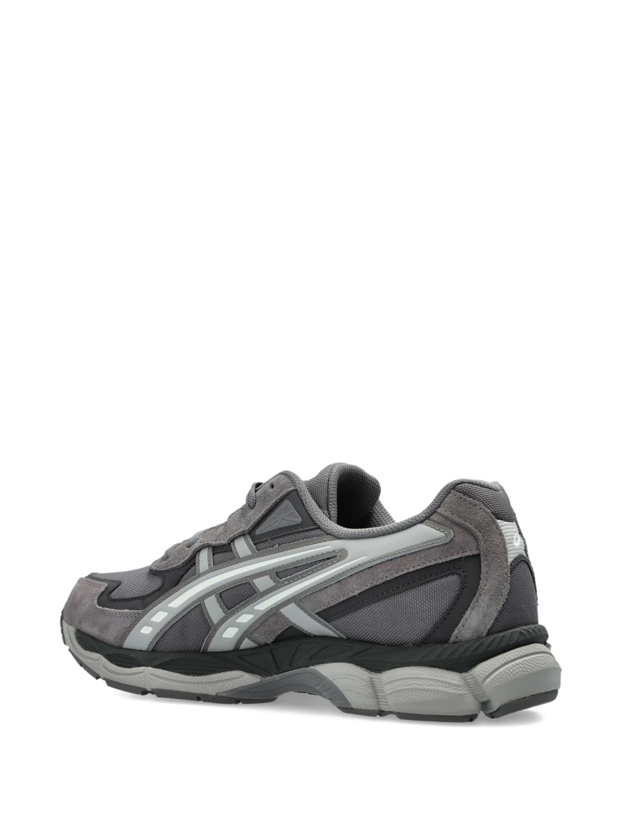 Sneakers ASICS gri din piele intoarsa - Img 4