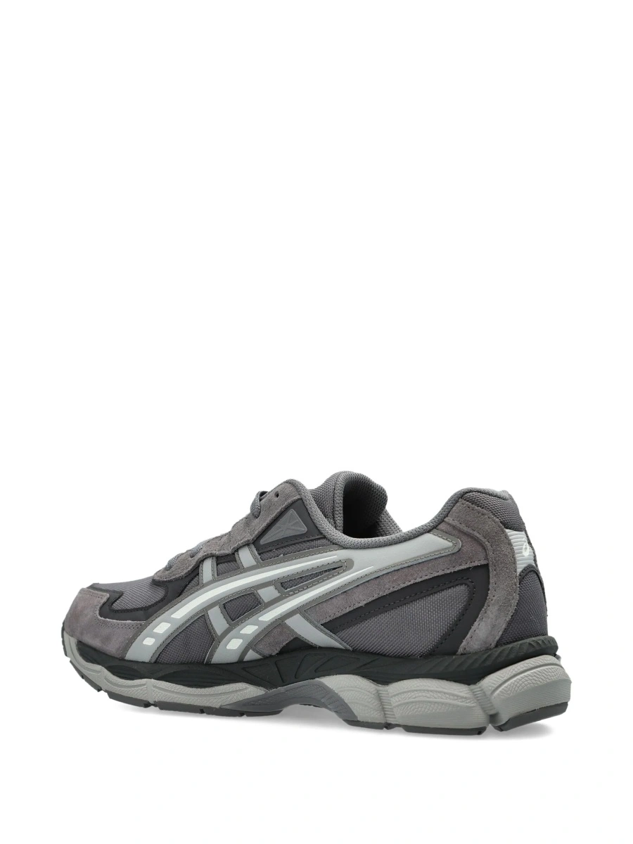 Sneakers ASICS gri din piele intoarsa - Img 4