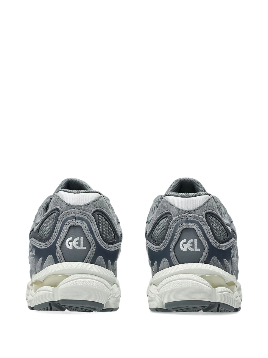 Sneakers ASICS gri din piele si material textil - Img 3