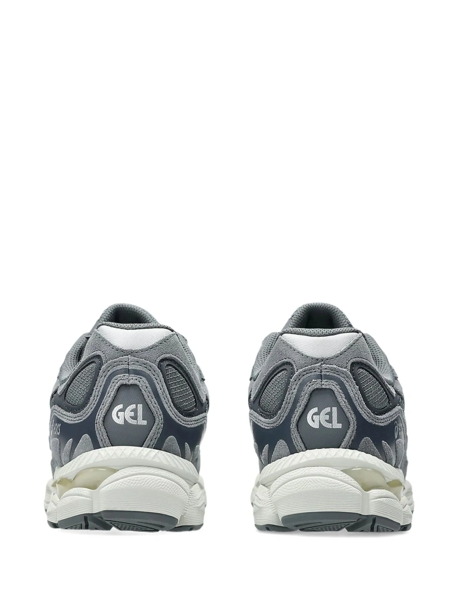 Sneakers ASICS gri din piele si material textil - Img 3