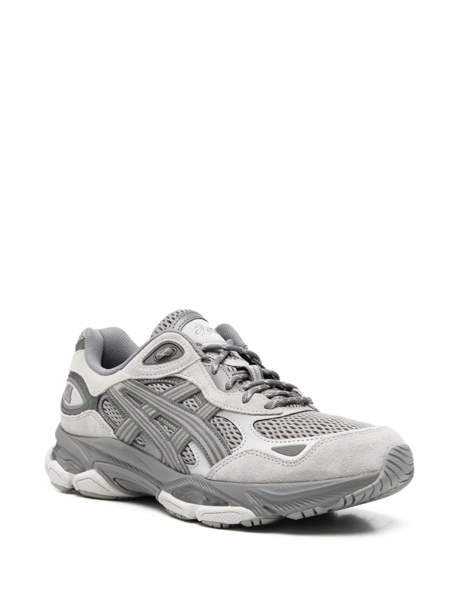 Sneakers ASICS gri din piele si poliuretan - Img 2