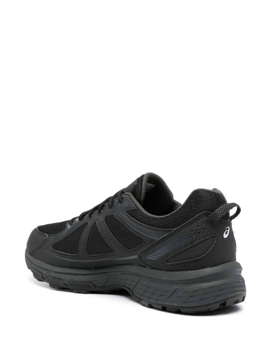 Sneakers ASICS negri din material textil si cauciuc - Img 3