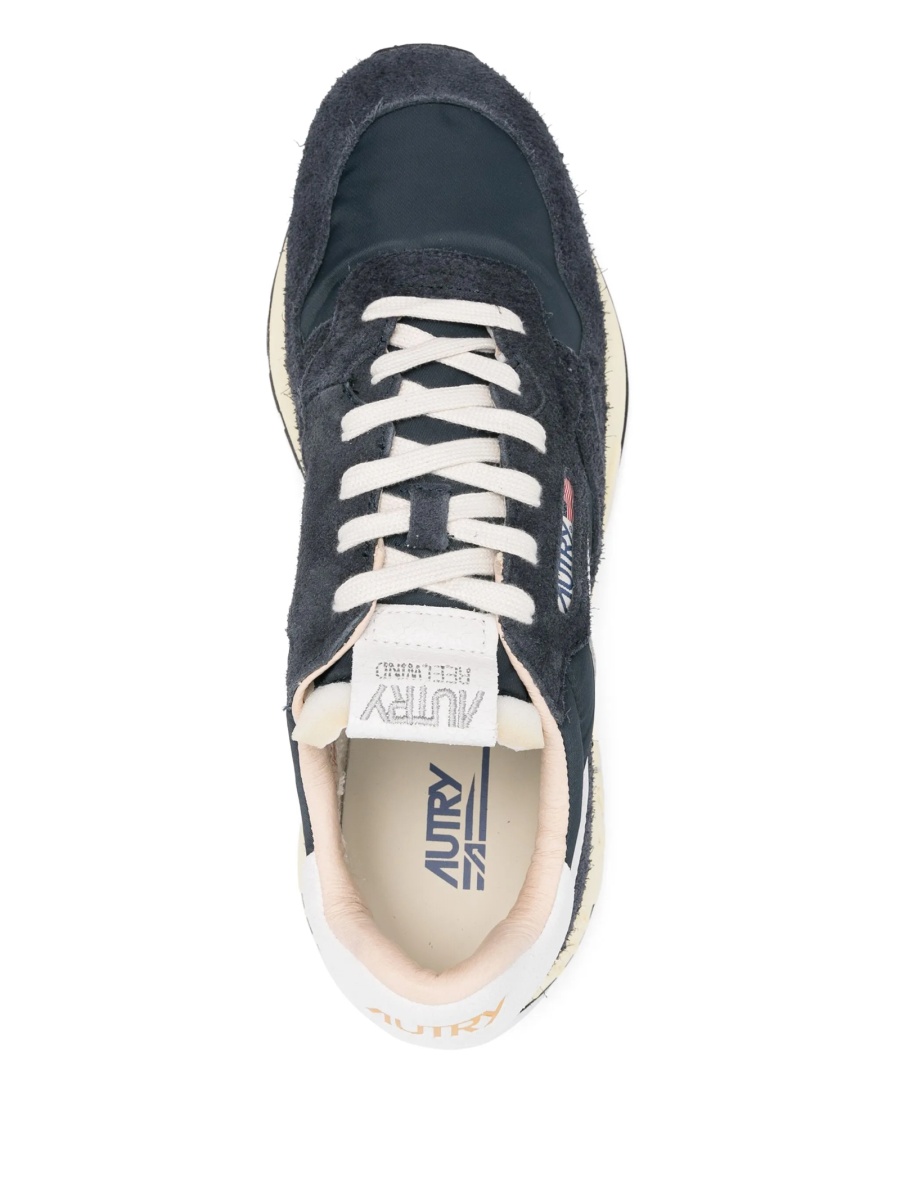 Sneakers AUTRY albastri din piele intoarsa si material textil - Img 4