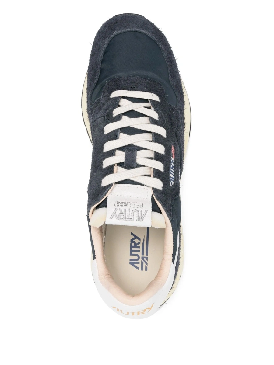 Sneakers AUTRY albastri din piele intoarsa si material textil - Img 4