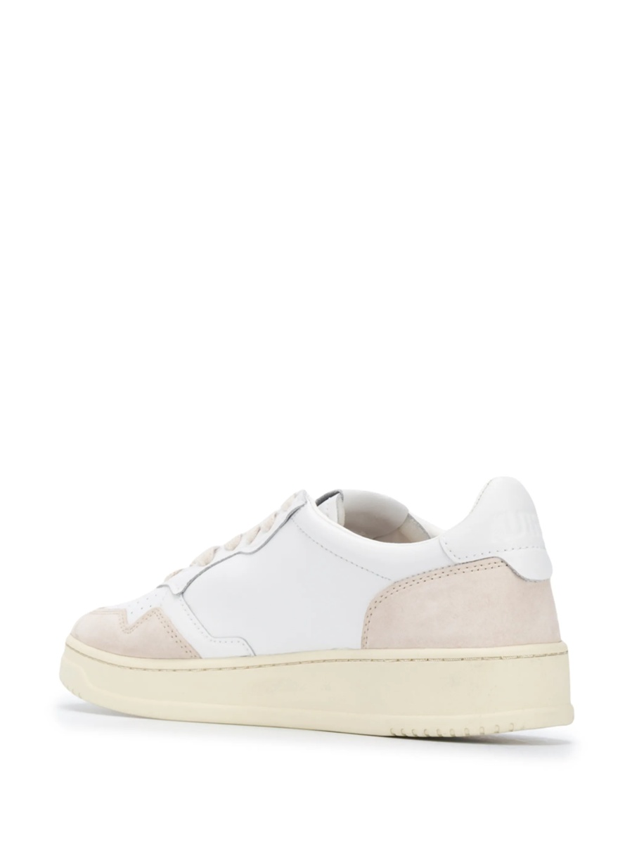 Sneakers AUTRY albi din piele intoarsa si piele - Img 3