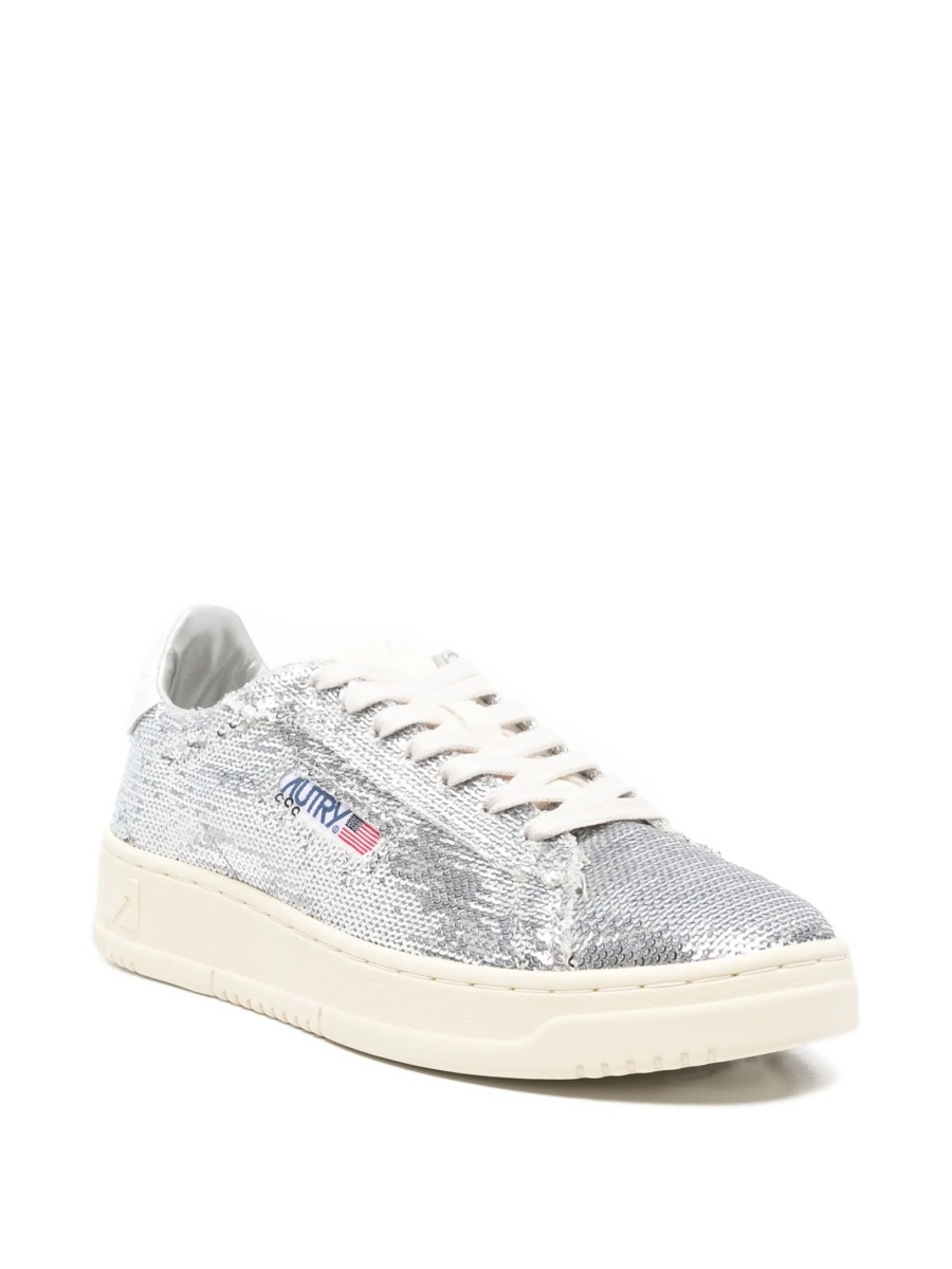 Sneakers AUTRY argintii din polyester si nylon - Img 2