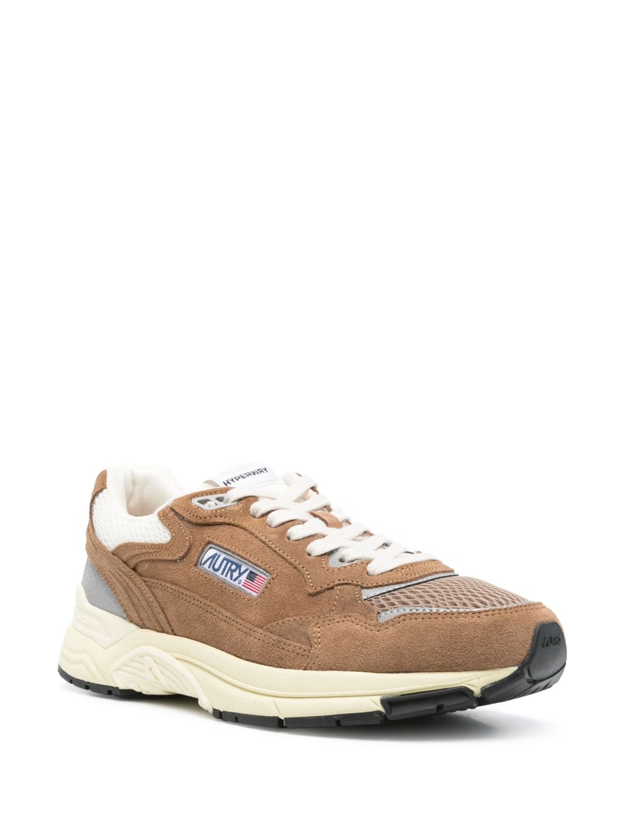 Sneakers AUTRY maro din material textil si piele intoarsa - Img 2